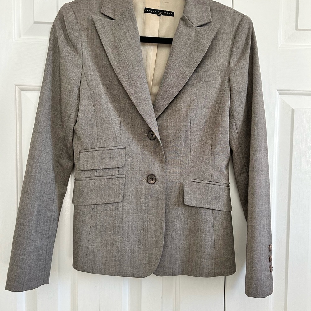 Tailored Blazer with Notched Lapels